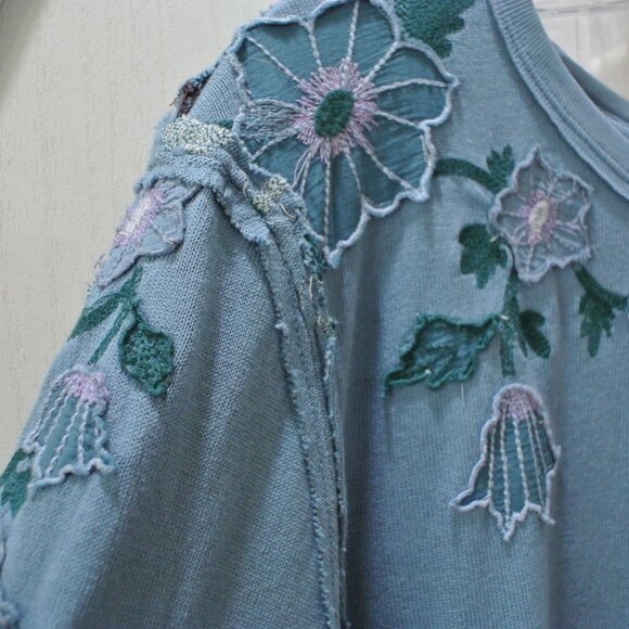 Free People Violet Vines Long Sleeve Tee - Picture 9 of 10